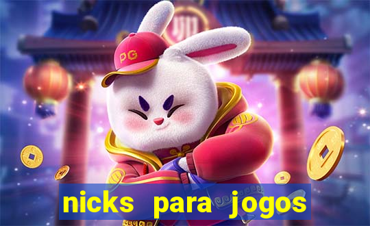 nicks para jogos de tiro